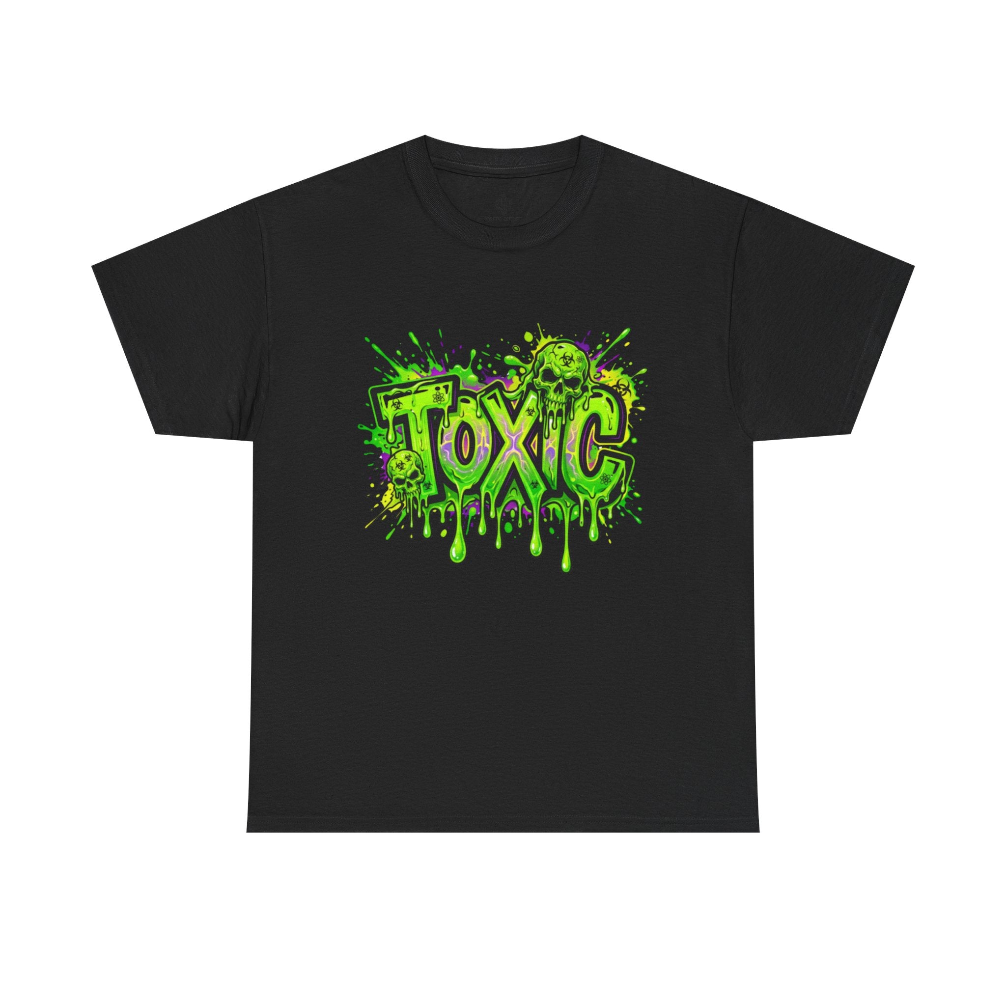 TOXIC Neon Graffiti Drip T-Shirt