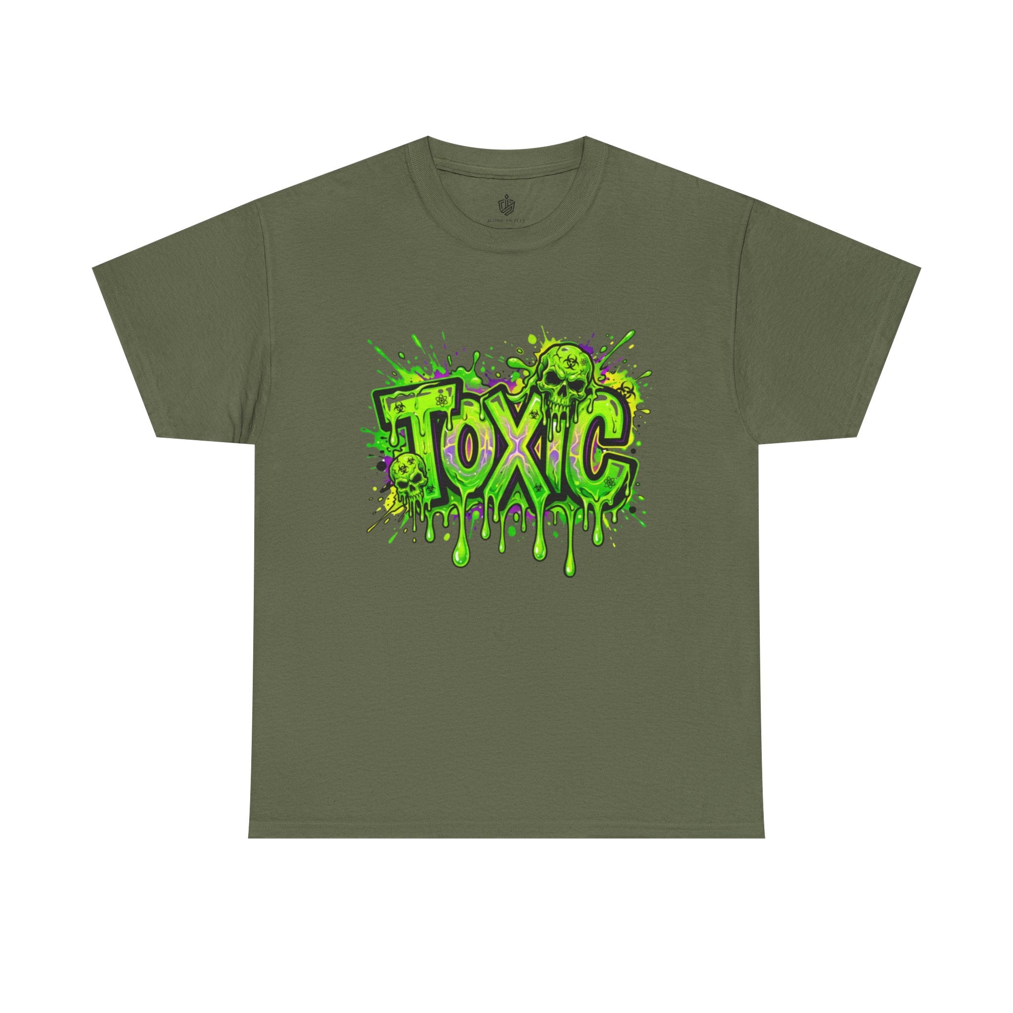 TOXIC Neon Graffiti Drip T-Shirt