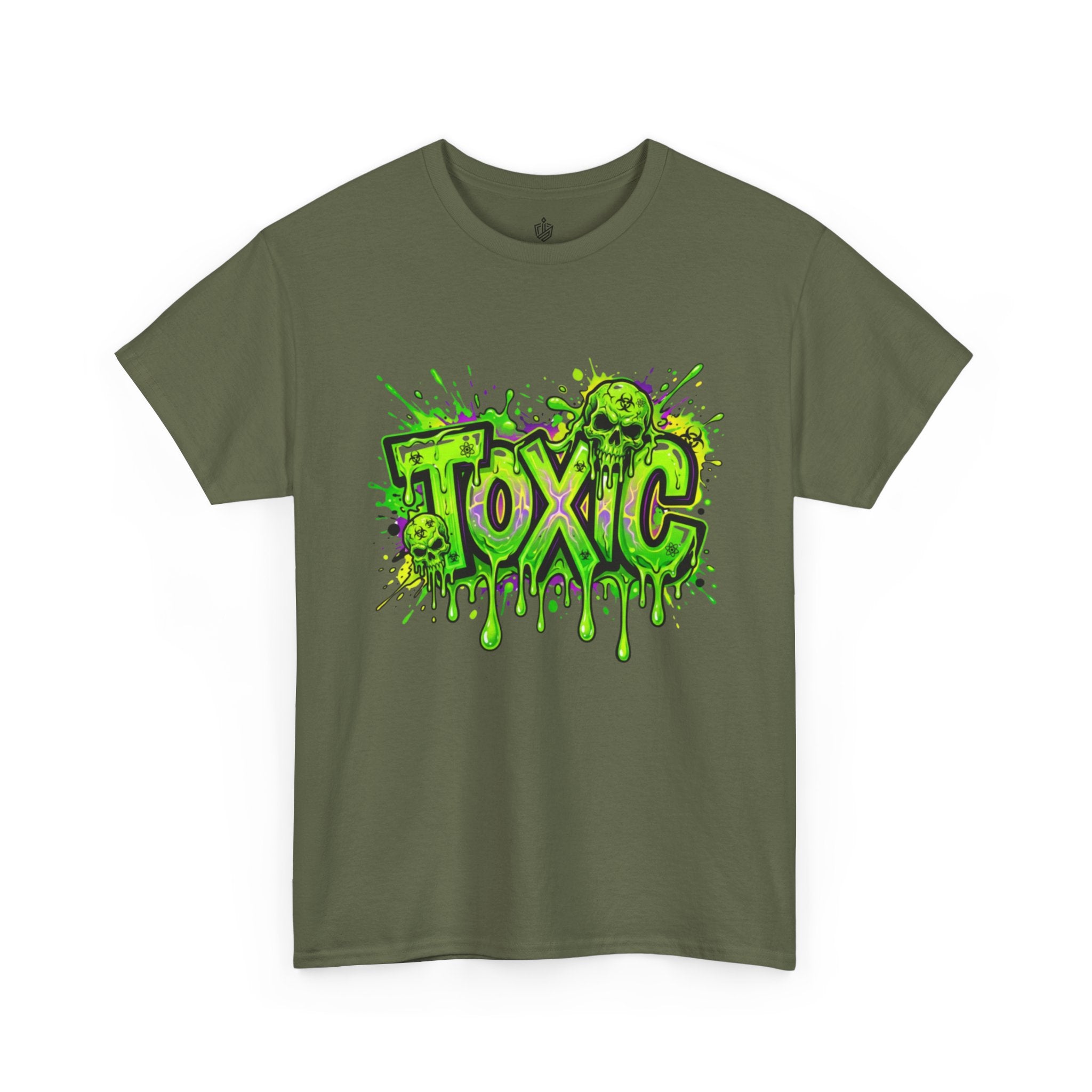 TOXIC Neon Graffiti Drip T-Shirt